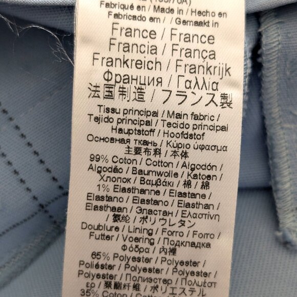 Paul & Joe Sister Womens Size 34 (US 2) Blue Windowpane Check Crop Pocket Pants - Picture 9 of 10